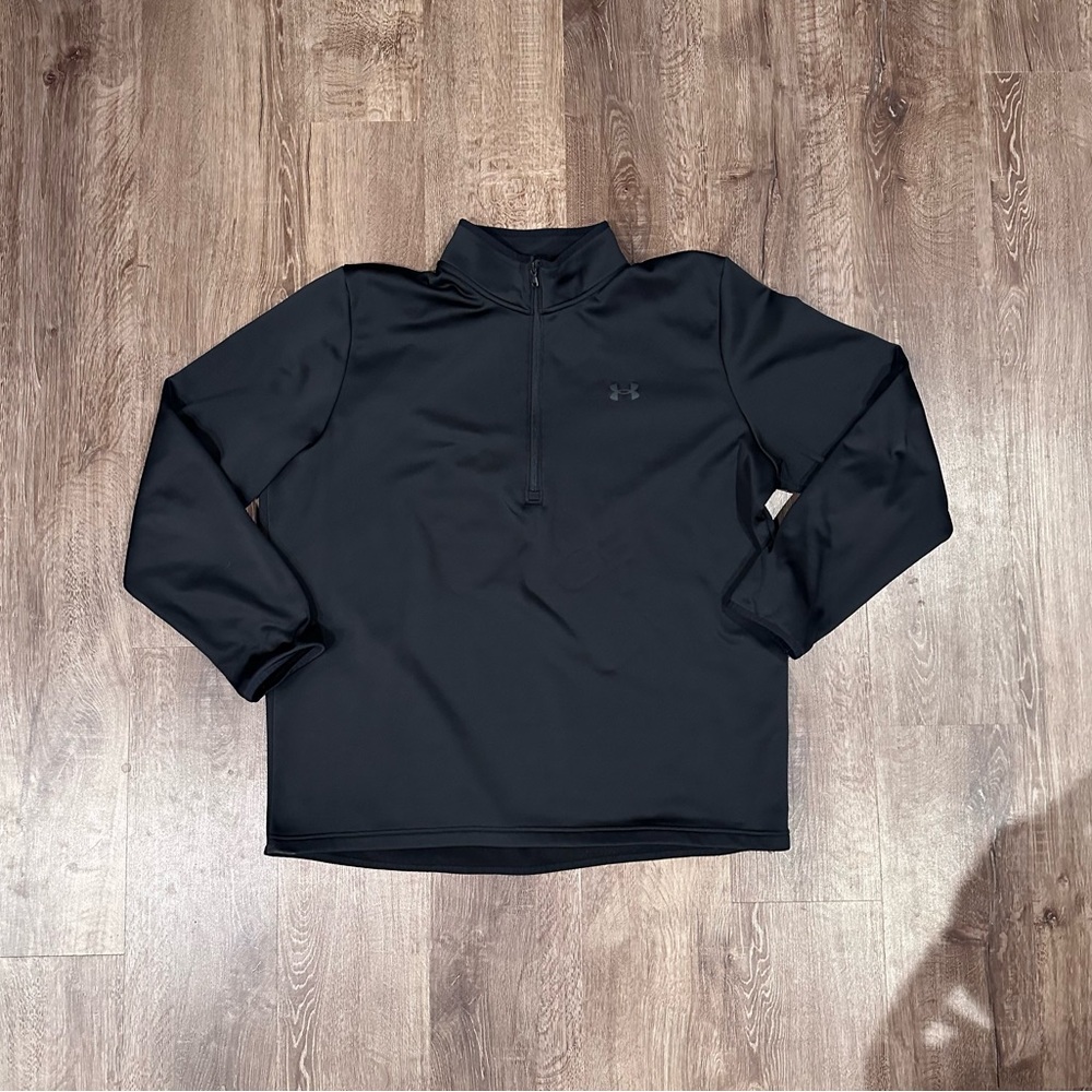 Under Armour Black Quarter-Zip Pullover, size 2XL